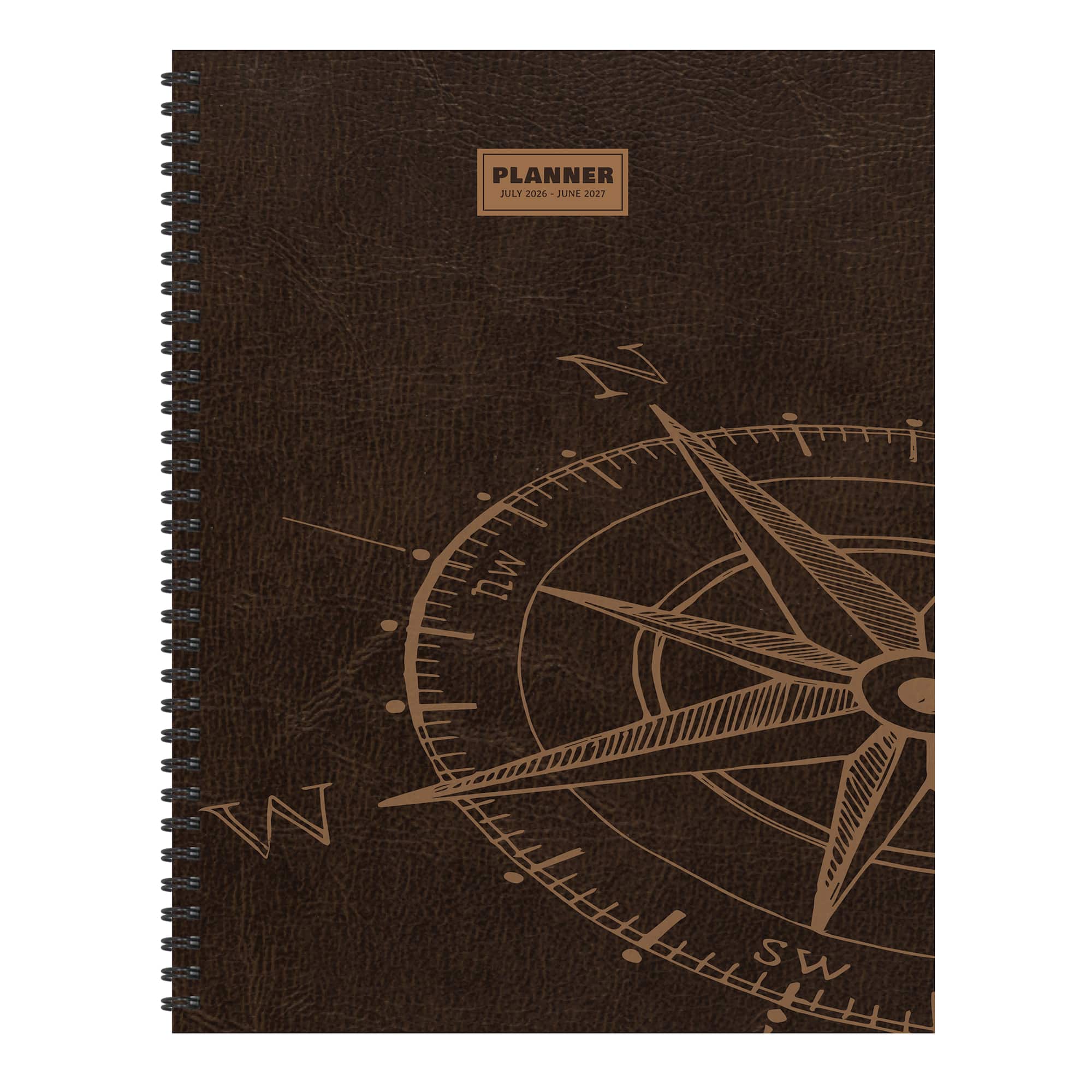 TF Publishing Large Leather Compass Weekly Monthly Planner